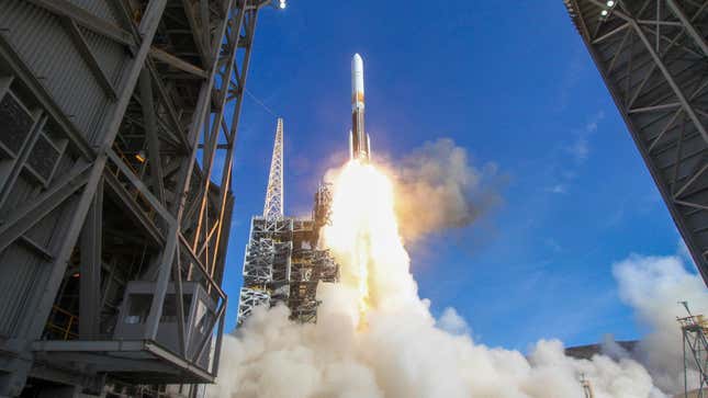 A ULA rocket launch. United Launch Alliance is reportedly up for sale. 