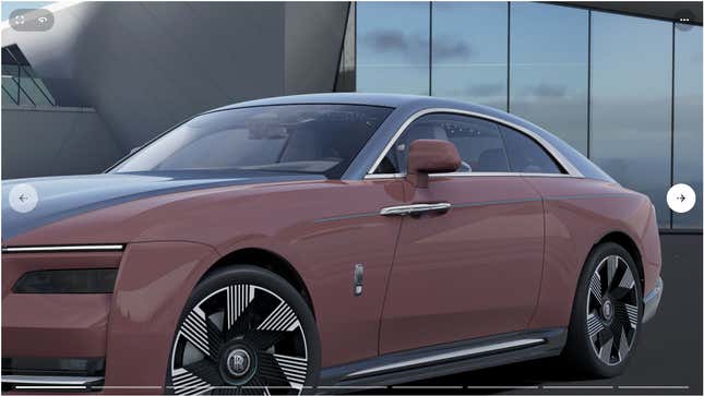 Image for article titled Everything You Can Customize in the Rolls-Royce Spectre Configurator