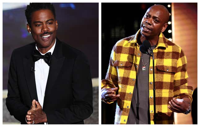 Image for article titled Dave Chappelle, Chris Rock Discuss Onstage Attacks at Secret Comedy Show