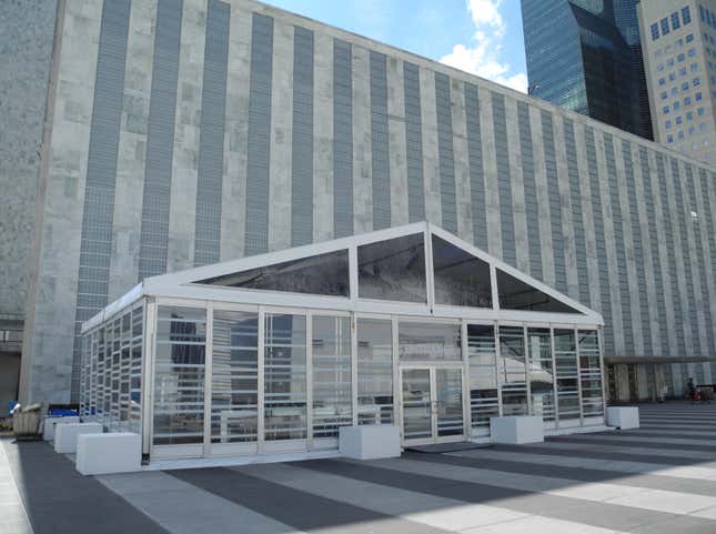 The hub at the UN headquarters in New York