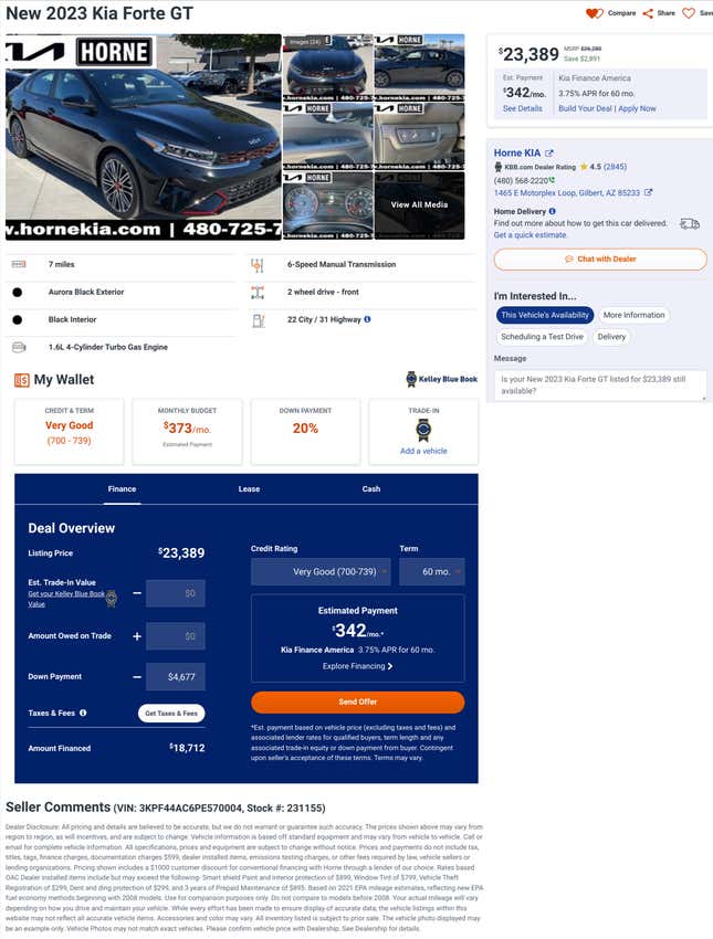 Image for article titled Don’t Get Too Excited About New Car Deals Just Yet