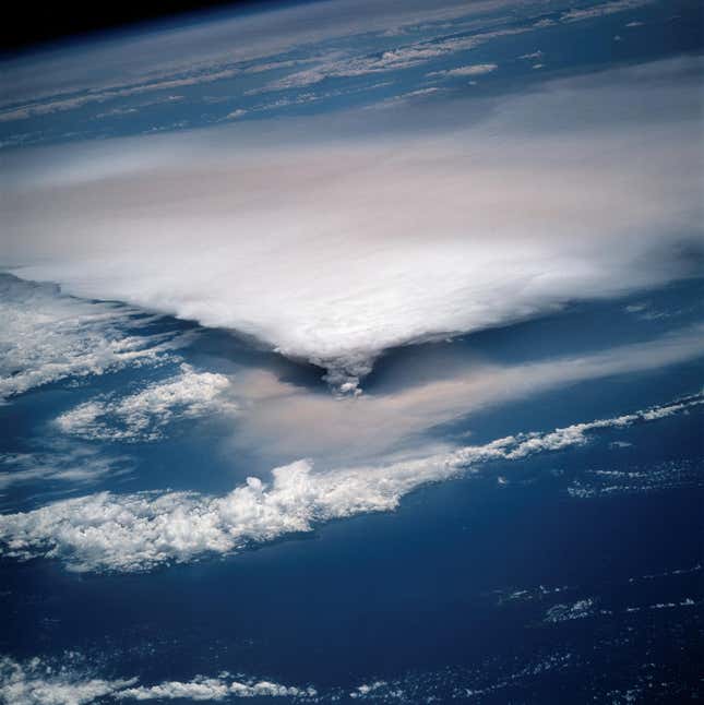 Image for article titled The awesome power of volcanos, seen from space