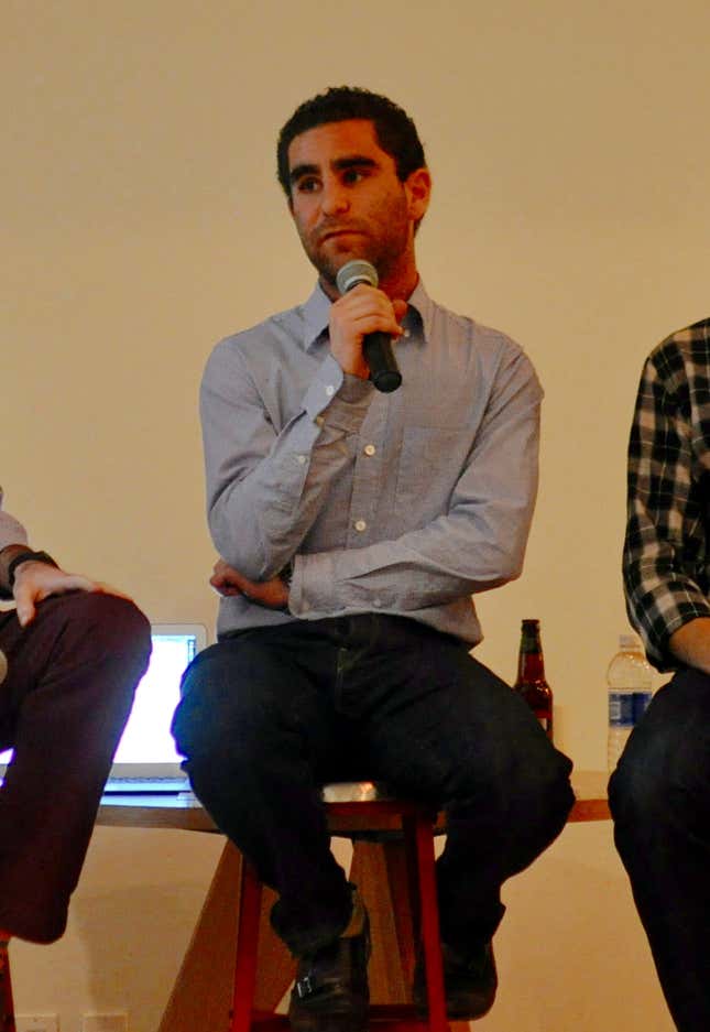 Charlie Shrem speaks at a Quartz panel in May 2013.