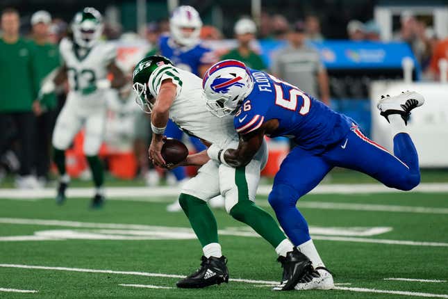 Jets overcome Aaron Rodgers injury to beat Bills on punt return TD in  overtime