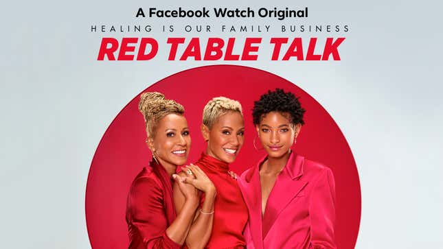 Image for article titled Jada Pinkett Smith Celebrates 50 With a Special Red Table Talk Episode and Surprise Retro Roller Skate Party