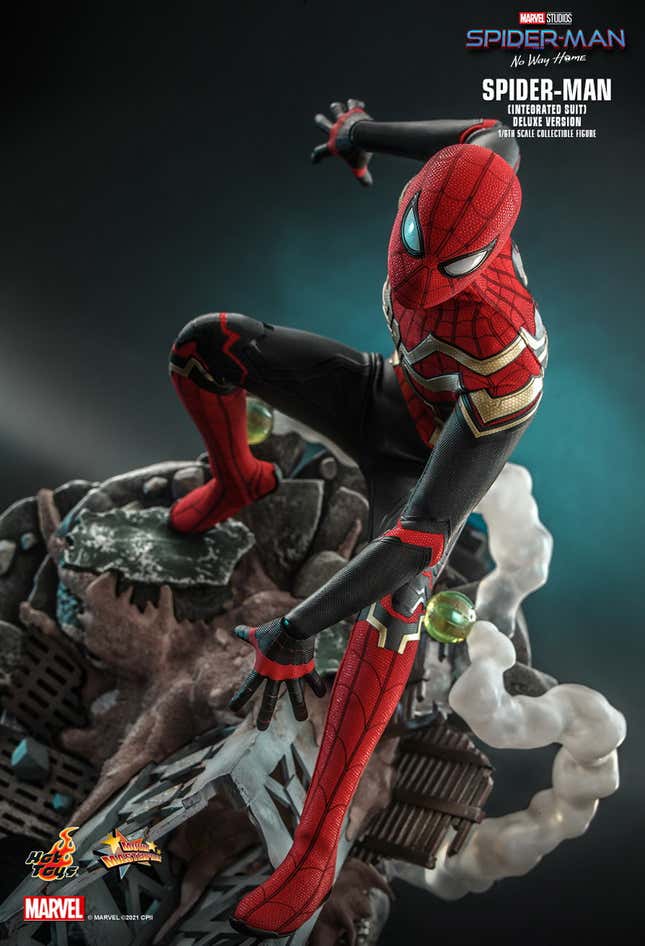 Image for article titled Spider-Man: No Way Home&#39;s Hot Toys Figure Showcases Peter&#39;s Newest Look