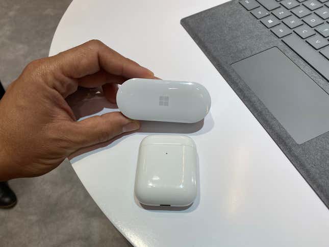 microsoft earbuds and apple AirPods cases