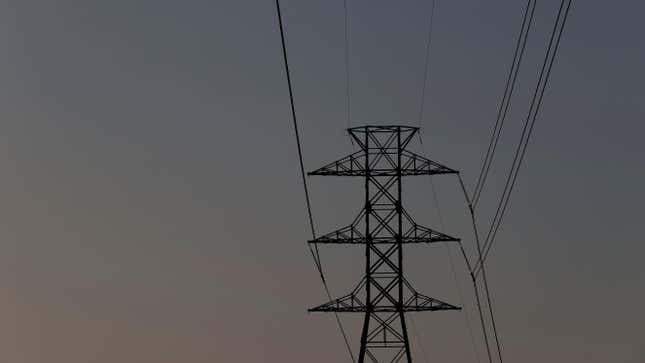 Photo of power grid lines