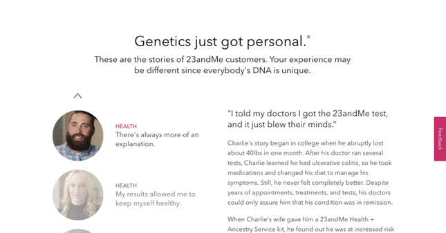 “Genetics just got personal”