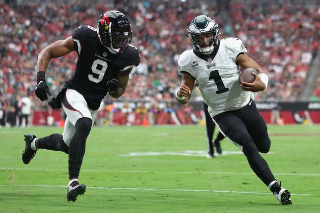 Jalen Hurts and the Eagles are soaring above the rest of the NFC after five weeks.