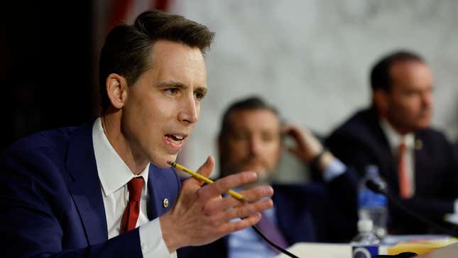 Image for article titled Biggest Revelations From Josh Hawley’s New Book ‘Manhood’
