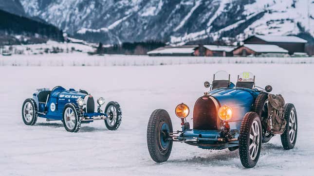Image for article titled The Electric Bugatti Baby From The GP Ice Race Is The Coolest Bugatti I&#39;ve Seen All Year