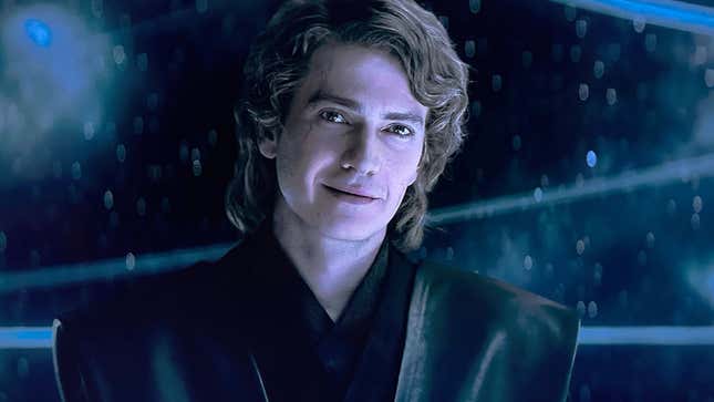 Anakin Skywalker stands in the World Between Worlds.