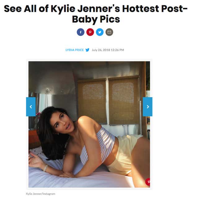 Kylie Jenner's post-baby body photos