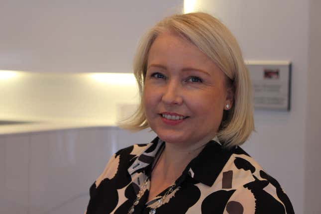 Erja Sankari, the location head for Nokia’s Oulu plant.