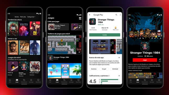 Imagen para el artículo titulado Ya puedes jugar a los primeros videojuegos de Netflix dentro de su app