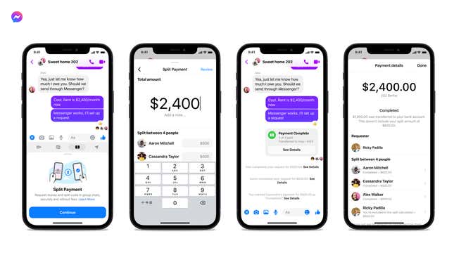 Image for article titled Facebook Messenger Is Coming After Your Money
