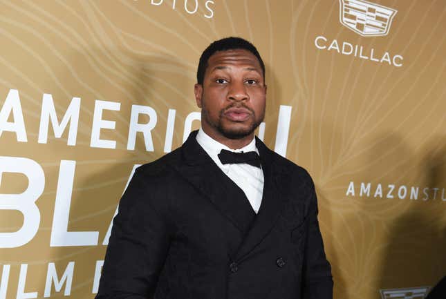 Jonathan Majors at the 5th American Black Film Festival Honors on March 5, 2023 in West Hollywood, California.