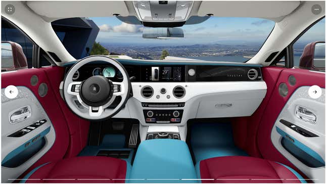 Image for article titled Everything You Can Customize in the Rolls-Royce Spectre Configurator