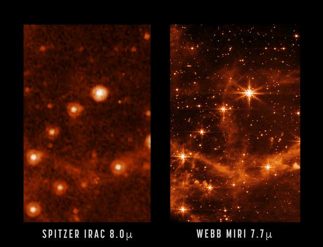 Imagen para el artículo titulado La NASA publica imágenes ridículamente nítidas del telescopio espacial Webb