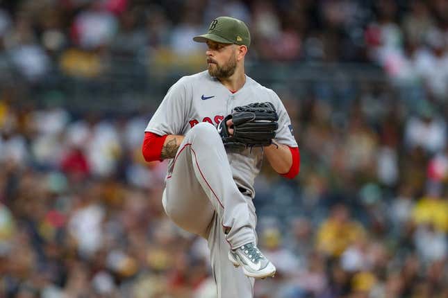 May 19, 2023; San Diego, California, USA;  Boston Red Sox starting pitcher James Paxton (65) throws a pitch in the first inning against the San Diego Padres at Petco Park.