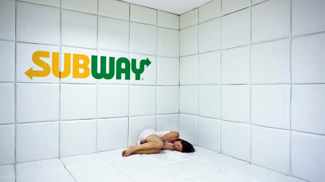 Image for article titled Subway Introduces Mandatory 72-Hour Psychiatric Hold For Anyone Thinking Of Ordering Sandwich