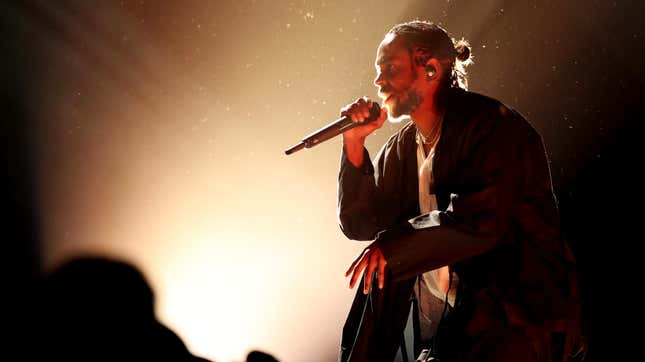 Kendrick Lamar performs onstage at the 60th Annual GRAMMY Awards at Madison Square Garden on January 28, 2018 in New York City.