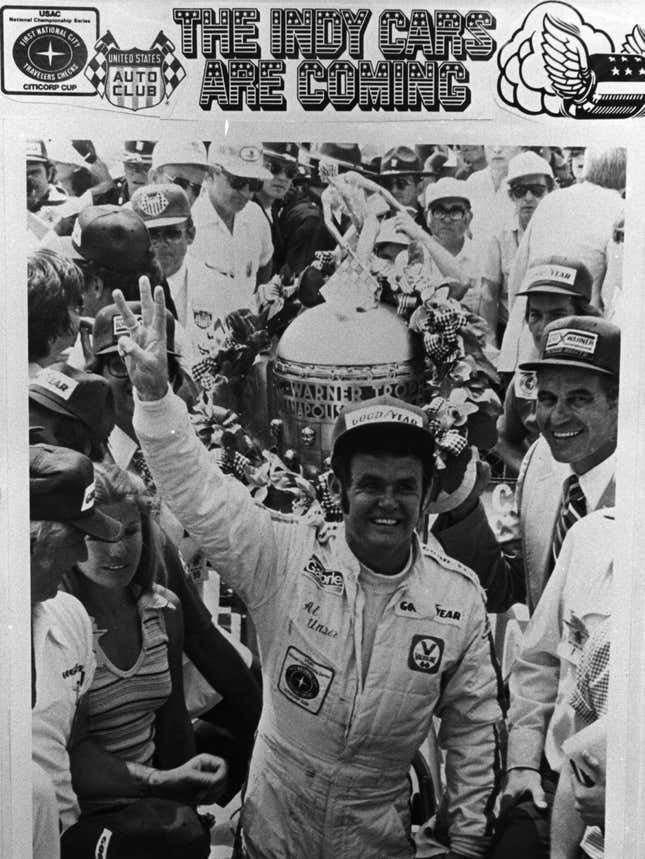 Al Unser Sr., as featured in a 1978 advertisement