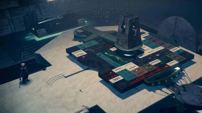 A shot of a Guardian approaching the crafting station coming next year in The Witch Queen.