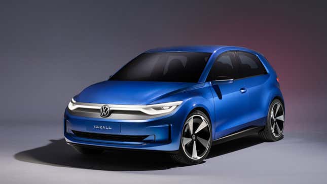 A render of the VW ID.2all electric car concept. 