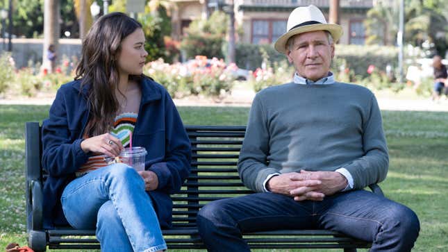 Lukita Maxwell and Harrison Ford in Shrinking