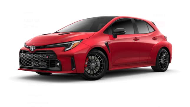 Image for article titled 2023 Toyota GR Corolla: How Would You Configure Yours?