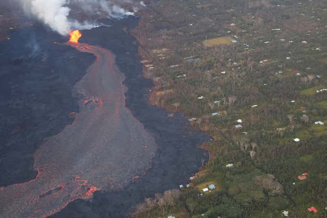 New Aerial Photos Of Mount Kilauea's Eruption Show Lava Destroying 