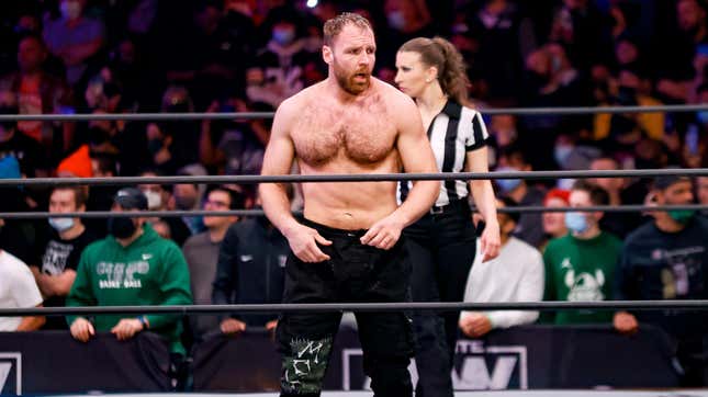 Give the man his due — Jon Moxley shows up when it matters.