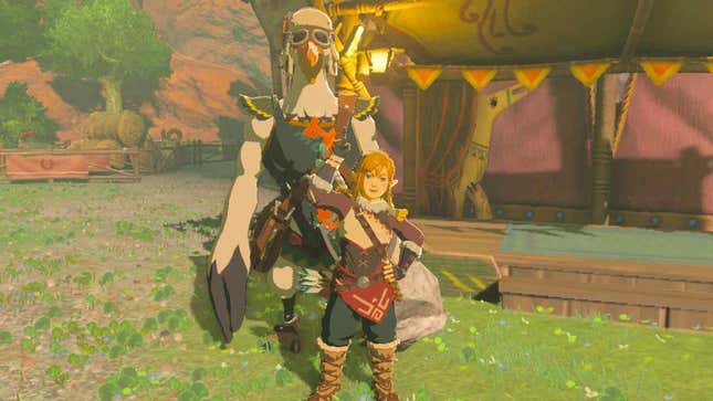 Link is seen posing with Penn in front of a stage.