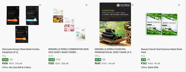 korean sheet masks