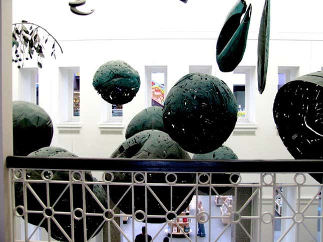 Sculpture at library