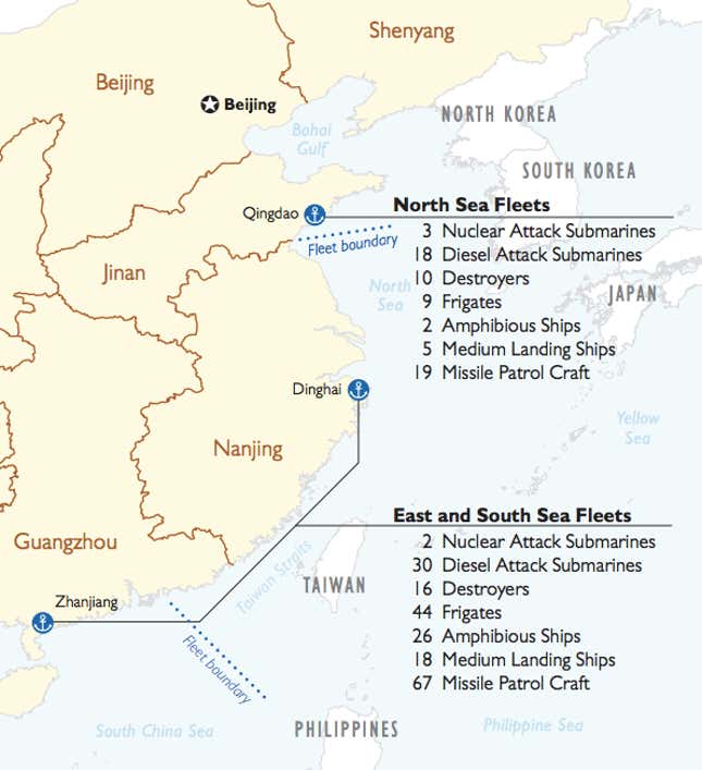 From the Pentagon’s 2012 report to Congress on military and security developments in China