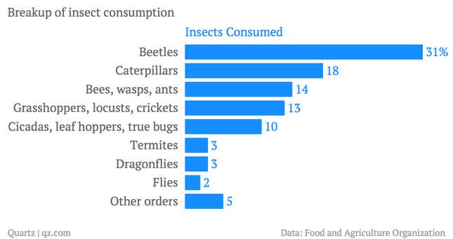 Image for article titled India’s solution to its coming famine: Get people to eat insects