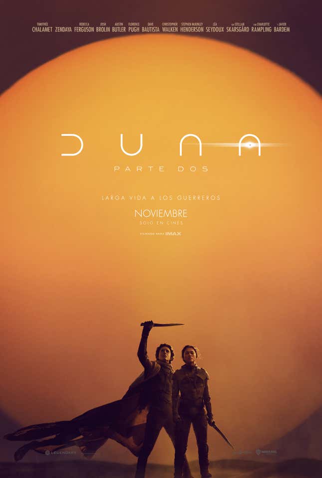 Tráiler de Duna Parte 2, la película se estrena en noviembre