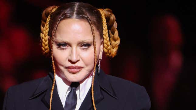 Image for article titled Madonna and the Case of Everyone&#39;s Missing Eyebrows