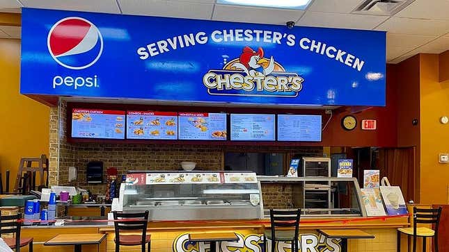Chester's Chicken Restaurant in gas station