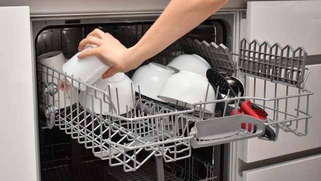 Removing clean dishes from dishwasher