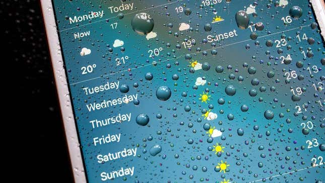 Apple's weather app is down
