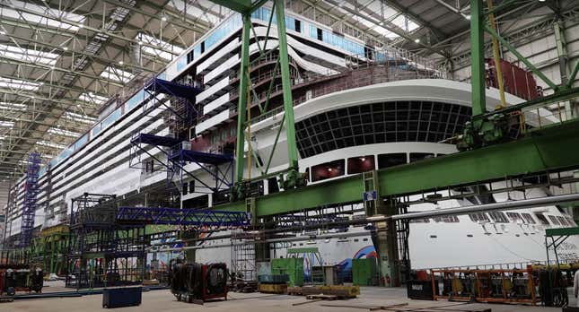 Imagen para el artículo titulado El crucero más grande del mundo será desguazado antes de su viaje inaugural