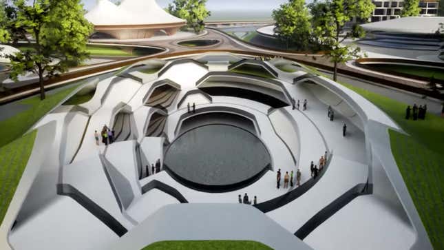 Image for article titled A Zaha Hadid-designed city in the metaverse captures the ambitions of Liberland