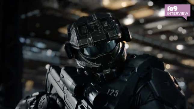 Kate Kennedy as the Spartan Kai-125 in the Halo TV series. 