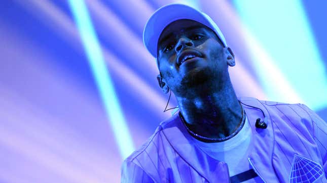 Chris Brown preforms during the World Music Festival “Mawazine” in Rabat on May 20, 2016.