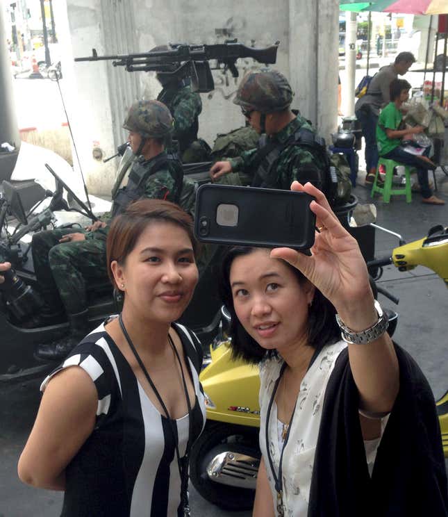 Martial law selfies!