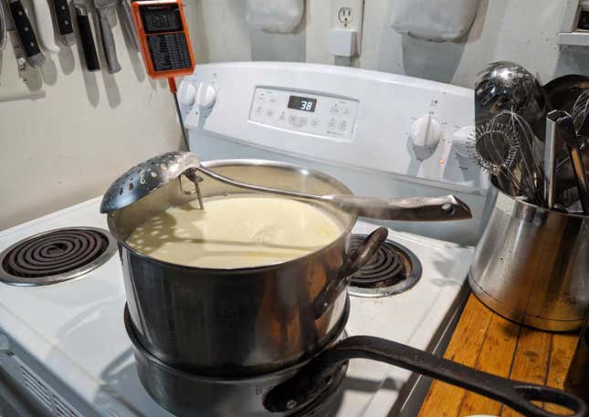 Image for article titled Turn Creamy Ricotta Into a Hard Grating Cheese